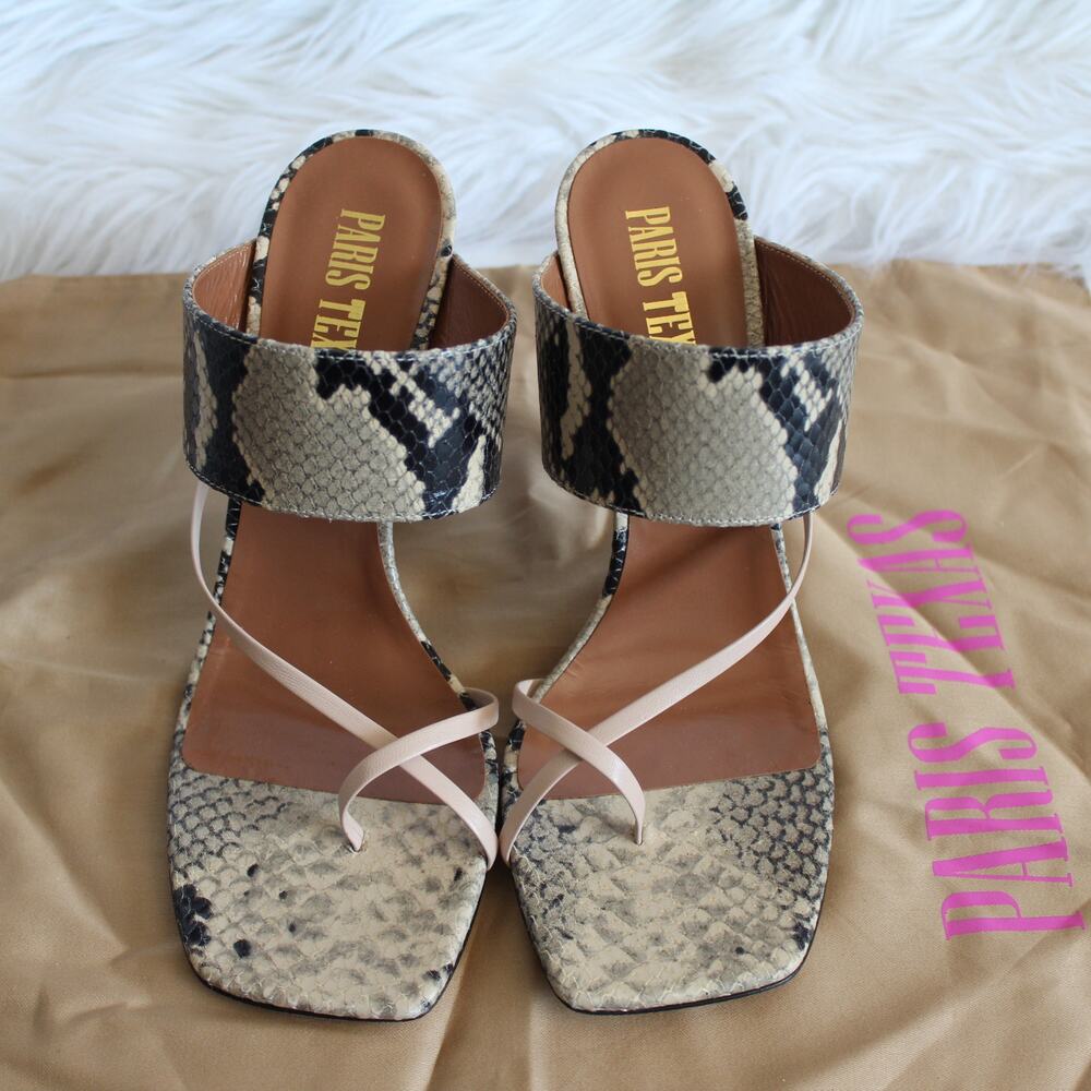 Paris Texas Python Snake-Embossed Leather Criss C… - image 3